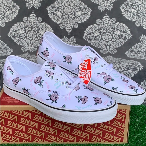 VANS AUTHENTIC THANK YOU FLORAL TRUE WHITE men’s - Picture 4 of 16